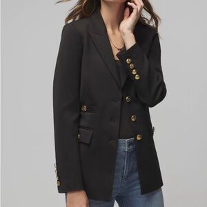 White House Black Market 3 button Blazer Black, size 10, New with Tags